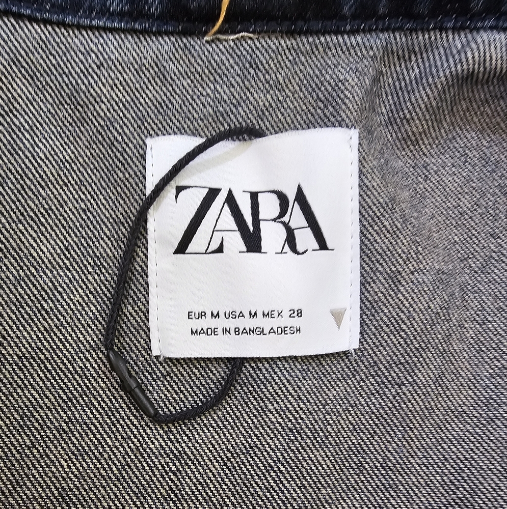 NWOT ZARA TRF DENIM TRENCH - Picture 12 of 17